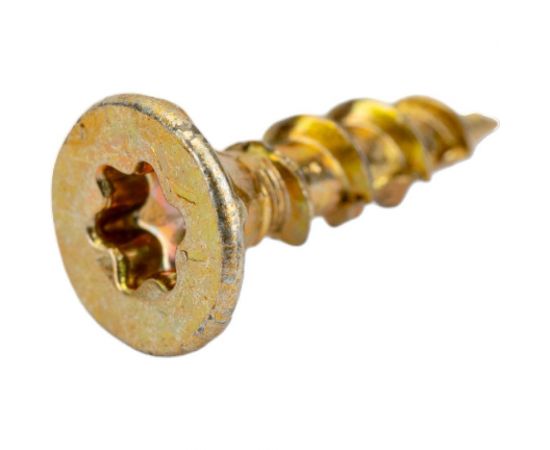 Конструкционный шуруп для дерева ЕВРОПАРТНЕР с фрезой, потайной, ж/п, Torx 20, 4,0x16 + бита, 500 шт. B3 0020 