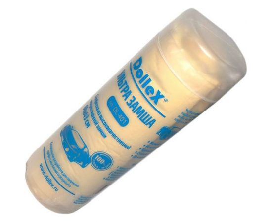 Протирочная салфетка DolleX 43х64 см замша, тубус DL-401 