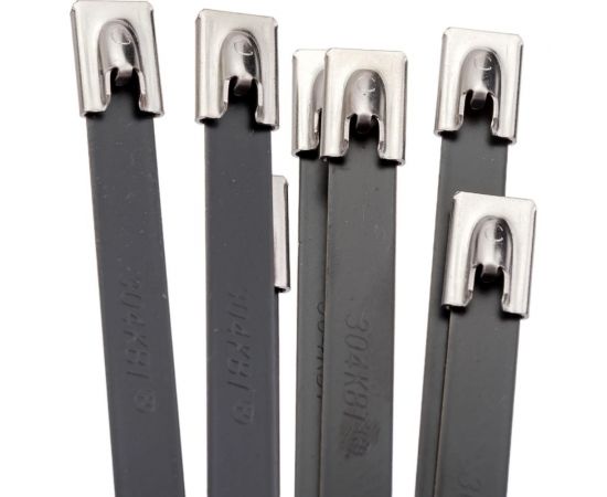 Стальные стяжки с покрытием FORTISFLEX СКС-П 304 7.9х350 74944 