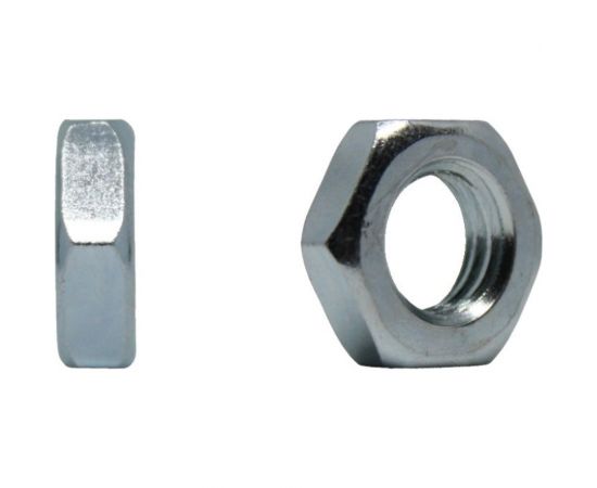 Гайка Море-Метизов DIN 439 класс прочности 6.0, цинк, М12, 5 шт. GAYKA439CM125M 