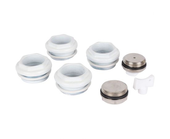 Универсальный монтажный комплект для подключения радиатора STOUT Sku-0111-000134 3/4" ral 9016 RG0090LD6D8LUE 