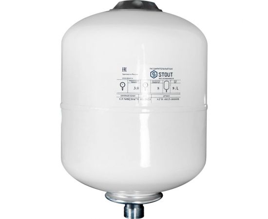 Расширительный бак STOUT для гвс, 8 л., вертикальный, белый Stw-0015-000008 RG00923CILS5OM 