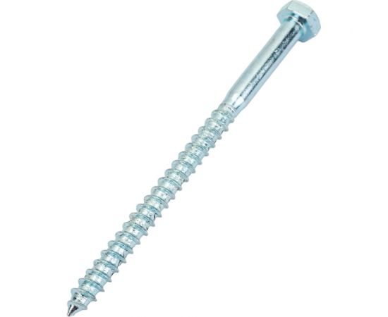 Шуруп с шестигранной головкой Качественный КРЕПЕЖ 6х90, 30 шт. 0300549 КЧ 