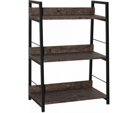 Стеллаж на металлокаркасе BRABIX LOFT SH-002 600х350х845 мм, цвет морёный дуб 641231 