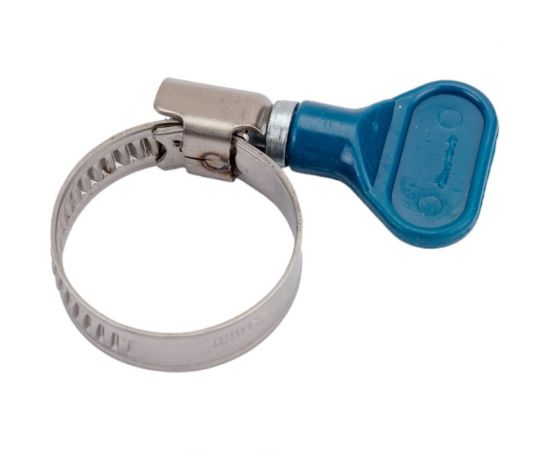 Червячный хомут с бабочкой СВК нержавеющий, w2/9 мм, 16 - 25 мм SVK-HW2025 Н0000026389 – изображение 2