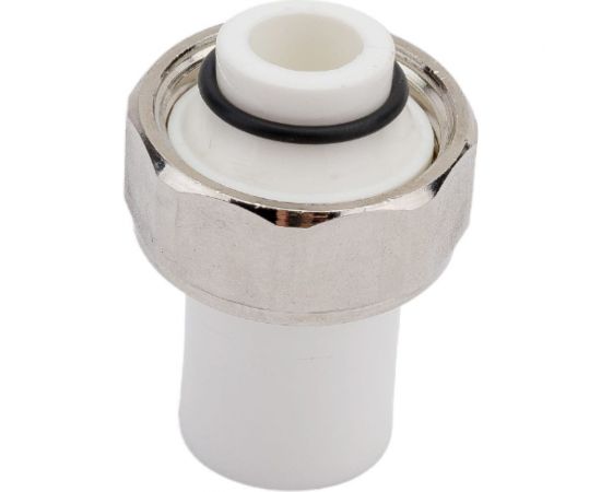 Штуцер с накидной гайкой RTP евроконус, ppr, 20x3/4, белый 28193 – изображение 2