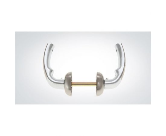 Дверная ручка CRIT РФ-6690Хп/Хш хром полированный, хром шлифованный 03100 – изображение 2