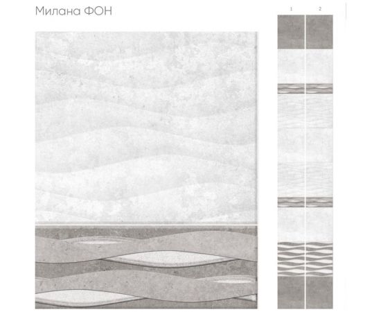 Панель ПВХ КронаПласт Unique милана фон, 2 шт. 00-00045602 – изображение 2