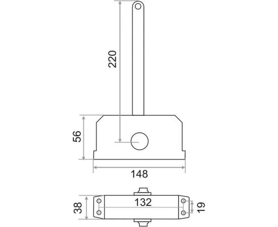 Дверной доводчик Trodos TD-60 белый 272007 – изображение 2