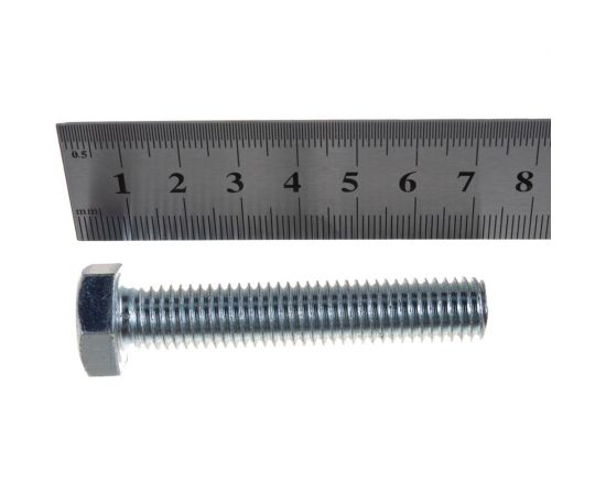 Болт с шестигранной головкой Метизный двор 12x65 DIN 933, 50 шт. 4607159065377 – изображение 3