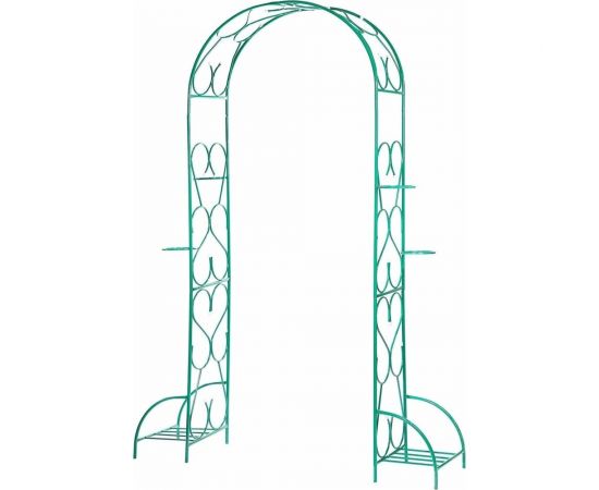 Большая разборная арка ООО Ярмарка-Тверь Тюльпан с чашами для горшков, зеленая, труба диам. 16 и 10 мм Т1036 – изображение 3
