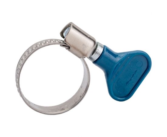 Червячный хомут с бабочкой СВК нержавеющий, w2/9 мм, 16 - 25 мм SVK-HW2025 Н0000026389 – изображение 3