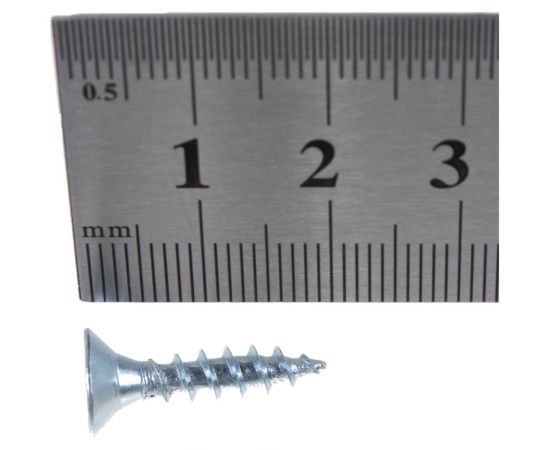 Потайной универсальный шуруп Метизный двор 4,5x20, белый, 22 шт. 4690441019110 – изображение 3