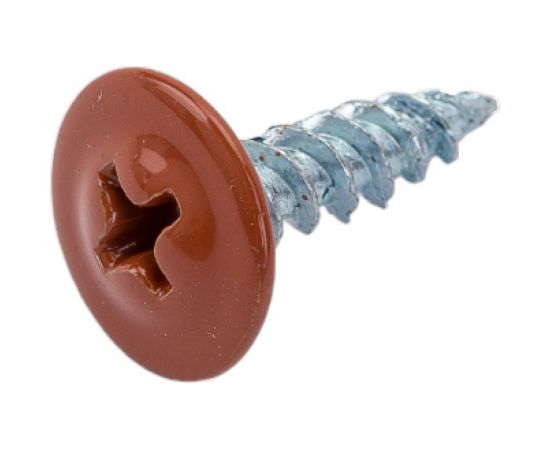 Прессшайба Качественный КРЕПЕЖ 4.2х16 мм, коричневая медь RAL 8004, острая, 250 шт 0200293 КЧ – изображение 3