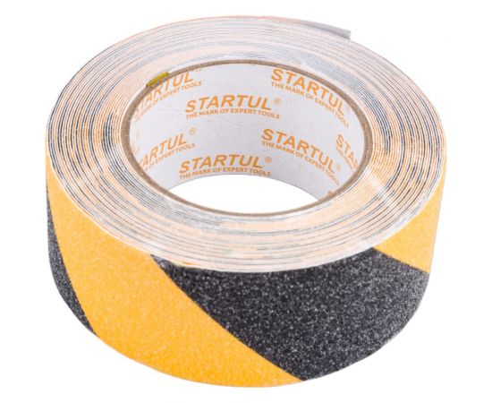 Клейкая противоскользящая лента STARTUL Profi 50 мм, 10 м, чернo-желтая ST9023-50-10 – изображение 3