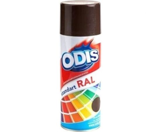Краска-спрей ODIS металлочерепица/профнастил, шоколадно-коричневый 8017 RAL – изображение 3