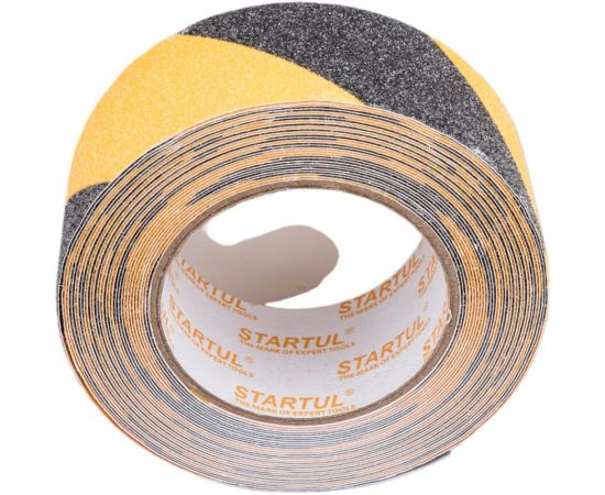 Клейкая противоскользящая лента STARTUL Profi 50 мм, 10 м, чернo-желтая ST9023-50-10 – изображение 4