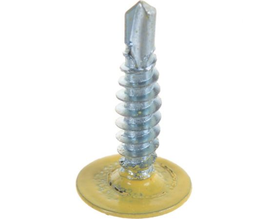 Прессшайба Качественный КРЕПЕЖ 4.2х19 мм, желтый цинк RAL 1018, сверло, 250 шт 0300191 КЧ – изображение 4