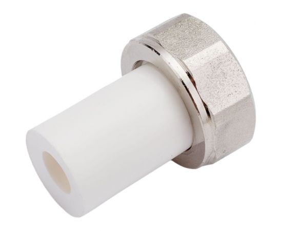 Штуцер с накидной гайкой RTP евроконус, ppr, 20x3/4, белый 28193 – изображение 4