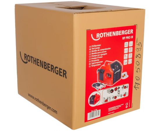 Электрический насос для опрессовки трубопроводных систем Rothenberger RP PRO III 61185 – изображение 4