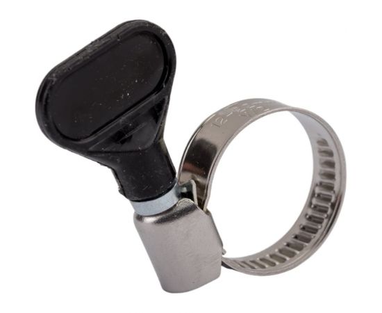 Червячный хомут СВК с бабочкой, нержавеющий, w2/9 мм, 12 - 22 мм SVK-HW2022 Н0000026597 – изображение 4