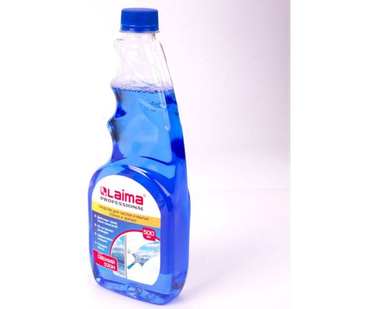 Средство для мытья стекол и зеркал ЛАЙМА LAIMA PROFESSIONAL сменный блок, 500мл 606739 – изображение 4