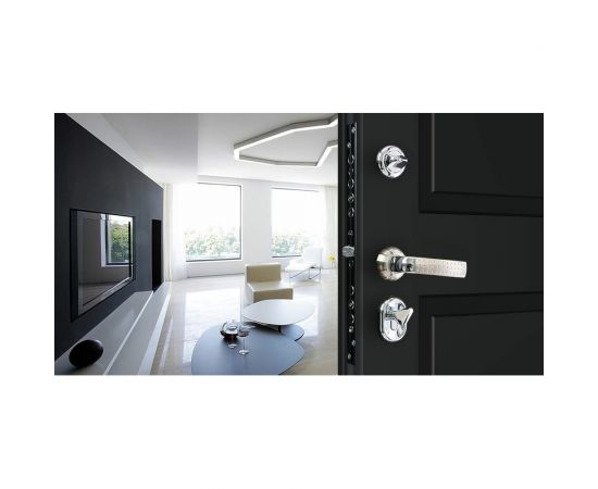 Дверная ручка CRIT РФ-6690Хп/Хш хром полированный, хром шлифованный 03100 – изображение 5