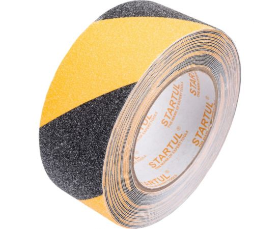 Клейкая противоскользящая лента STARTUL Profi 50 мм, 10 м, чернo-желтая ST9023-50-10 – изображение 5
