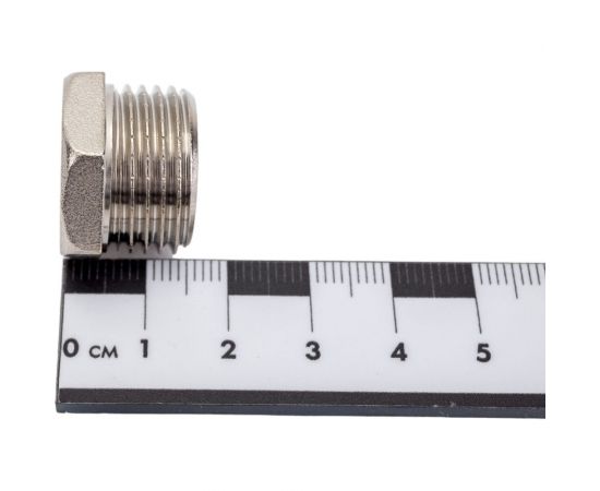 Латунная заглушка DOUBLE-LIN резьбовая н/р - 1/2" LL6164 (1/2") – изображение 5