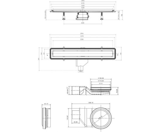 Душевой лоток Pestan Confluo Premium Line 550 13100003 – изображение 7