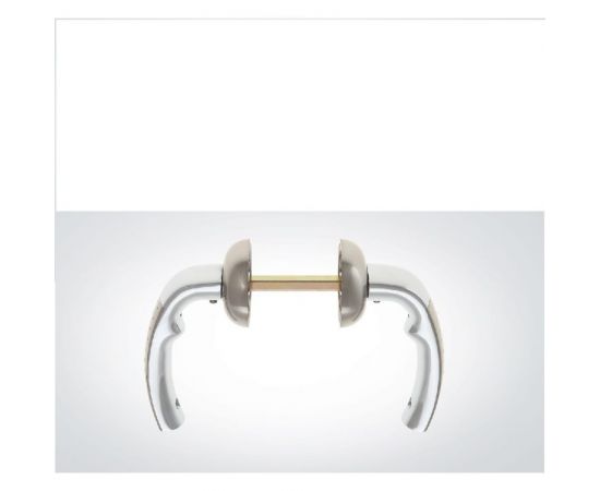 Дверная ручка CRIT РФ-6690Хп/Хш хром полированный, хром шлифованный 03100 – изображение 8