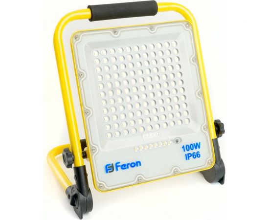 Переносной светодиодный прожектор FERON ll-952 с зарядным устройством ip66 100w 6400k, 48677 
