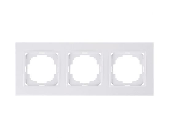 Рамка NILSON трехместная белая Alegra naturel 25110093 