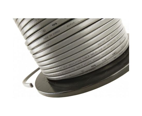 Греющий кабель для труб EASTEC и водостока SRL 30-2 CR (Ю.Корея) саморегулирующийся экранированный 30 Вт/м с УФ-защитой 100 м EASTEC SRL 30-2 CR-100м 