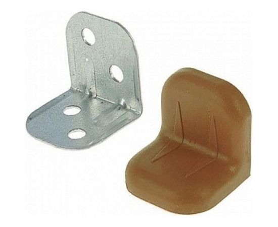 Крепежный уголок с пластиковой крышкой Tech-Krep 20x28 ясень 4 шт. пакет 148289 