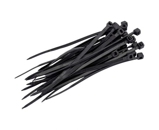 Кабельный хомут duwi нейлон, 80x2,5 мм, черный, 25 шт. 30213 1 