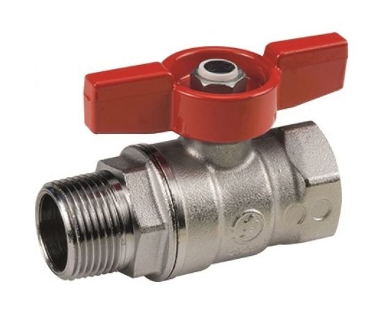 Шаровой кран GEKON с вн./нар. резьбой 1/2"", ручка-бабочка GK 554 12 