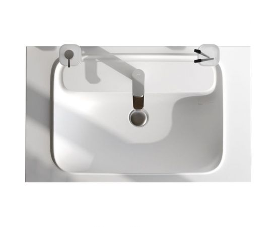 Мебельная раковина AM.PM Func литьевой мрамор, 80 см, цвет белый матовый M8FWPC0800WM 