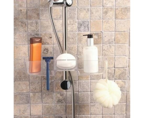 Полочка на душевую штангу PRIMANOVA DRIPPY до 4 кг, прозрачно-натуральный M-N23-16 