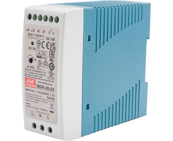 Источник питания Mean Well AC/DC MDR-40-24 Т00252356 