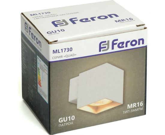 Настенный светильник FERON ML1730 QUAD MR16 35W, 230V, GU10, белый IP20 48430 – изображение 12