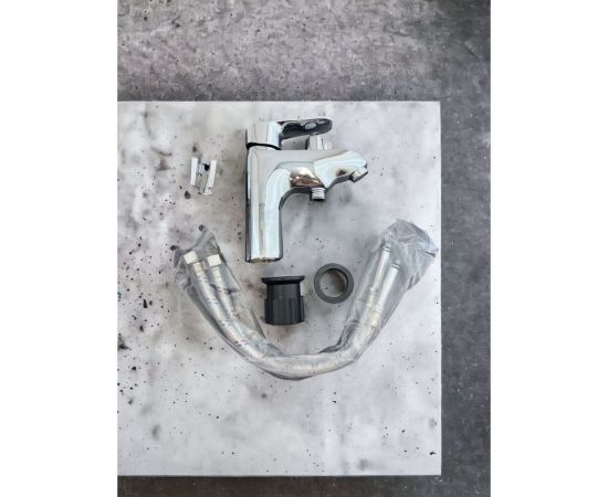 Смеситель для раковины Rainsberg с душевой лейкой 160 мм, глянцевый хром R2001F-5 – изображение 15