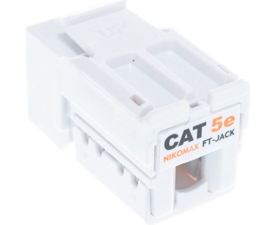 Модуль-вставка типа Keystone NIKOMAX неэкранированный, белый NMC-KJUD2-FT-WT – изображение 2