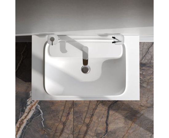 Мебельная раковина AM.PM Func литьевой мрамор, 80 см, цвет белый матовый M8FWPC0800WM – изображение 2