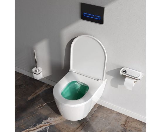 Подвесной унитаз с сиденьем микролифт AM.PM Func 49 см FlashClean C8F1700SC – изображение 3