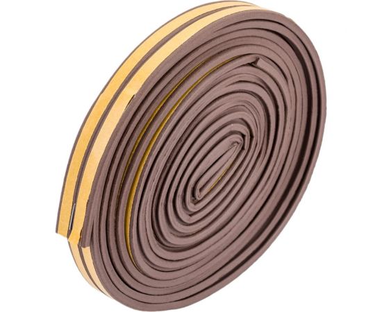Самоклеящийся уплотнитель СХТ Е-профиль, коричневый, 10 м СХ0058 – изображение 3