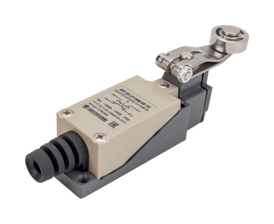 Путевой выключатель Электротехник ВП 25-2116М-65 У2, рычаг со стальным роликом, 1з и 1р, безинерционный, 21x56 мм, 3А, IP65 ET003885 – изображение 3