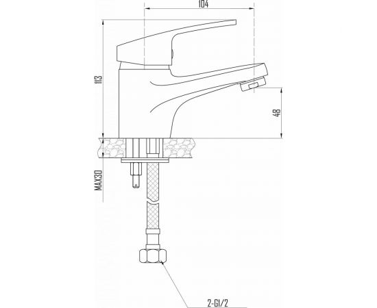 Смеситель для раковины DEVIDA ELSI DVL0341-05 – изображение 3