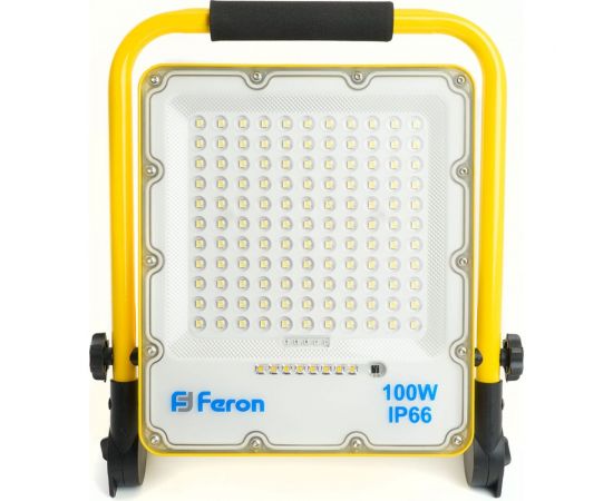 Переносной светодиодный прожектор FERON ll-952 с зарядным устройством ip66 100w 6400k, 48677 – изображение 3