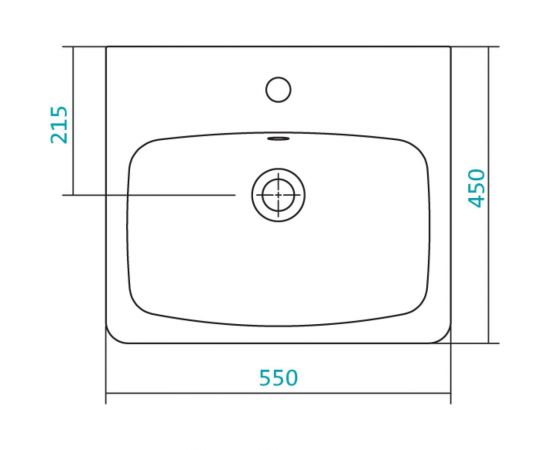 Умывальник Santek НЕО 55 см 1.WH30.2.185, 00000056353 – изображение 4